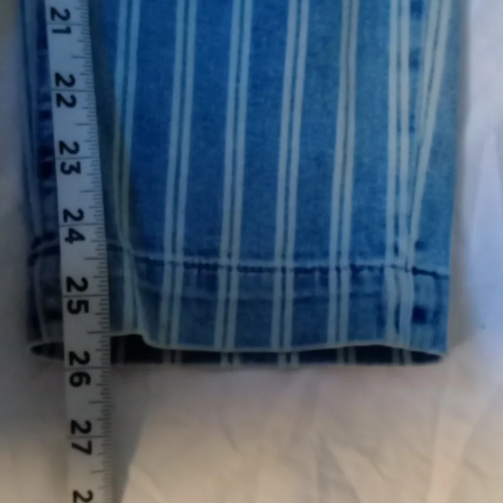Pilcro and the Letterpress high Rise Slim, Striped Acid Wash ,Size 29
